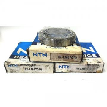 NTN TAPERED ROLLER BEARING CUP 4T-LM67010, 2.328" OD, 0.465" WIDTH, LOT OF 3